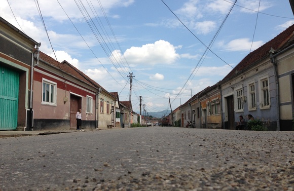 Pohled na rumunskou vesnici Sikovice Pohled na rumunskou vesnici Sikovice