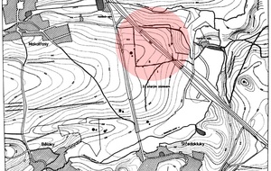 Mapa se stavbou silnice