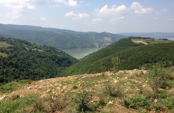 Pohled od Svaté Heleny na Dunaj Pohled od Svaté Heleny na Dunaj